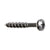 Pan Head Marine Screw with Teeth - 316 Stainless Steel - T08J125PXC shown
