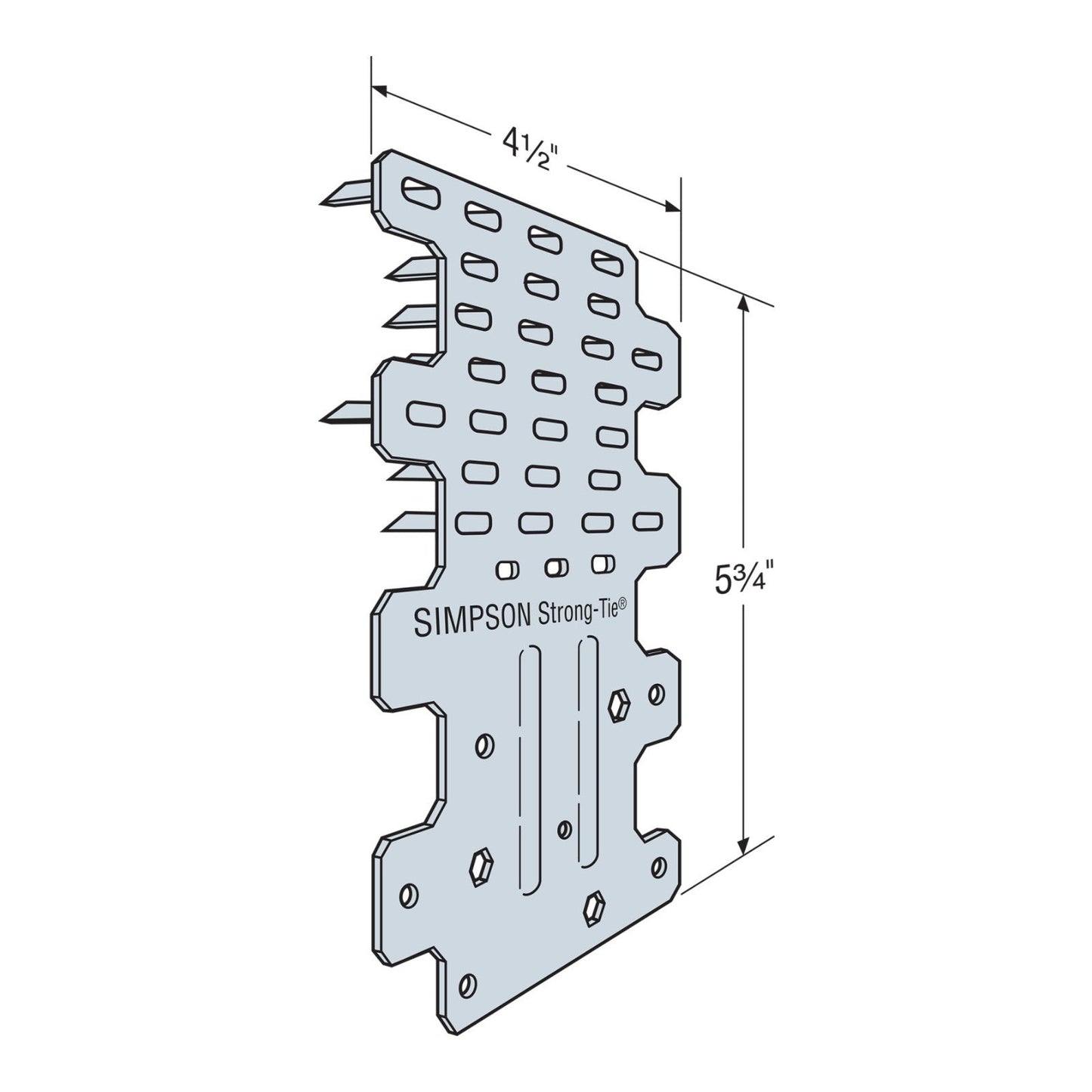 Simpson RBCP Roof Boundary Clip With Teeth - G90 Galvanized