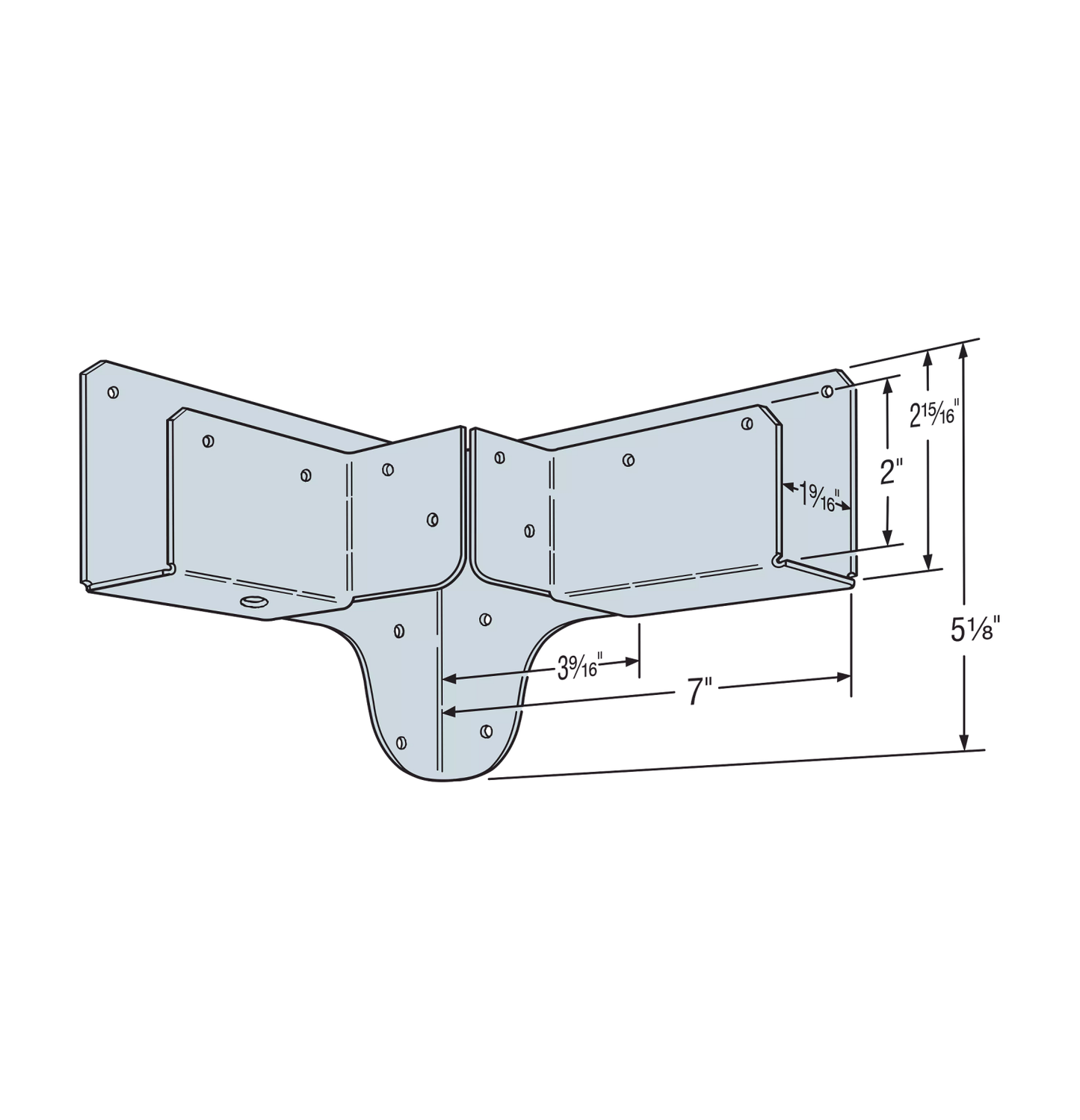 Strong-Tie RTC Rigid Tie Corner- Galvanized