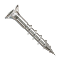 #8 x 1-1/8" #2 Square Drive Bugle-Head Wood Screw - 305 Stainless Steel, 5000 Pkg