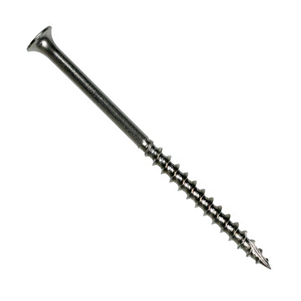 #8 x 1-1/4" Simpson Strong-Tie #2 Square Drive Bugle Head Deck Screw - 305 Stainless Steel, Pkg 5000
