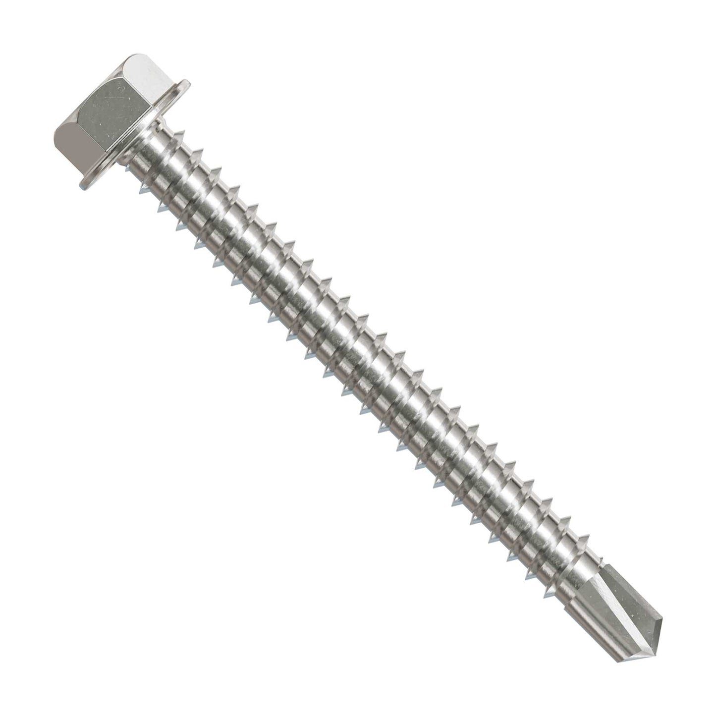 #12 2" Self-Drilling Hex-Washer Head Screw - 305 Stainless Steel