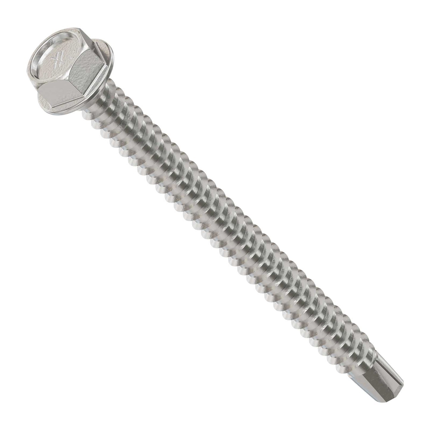 #12 2-1/2" Self-Drilling Hex-Washer Head Screw - 305 Stainless Steel
