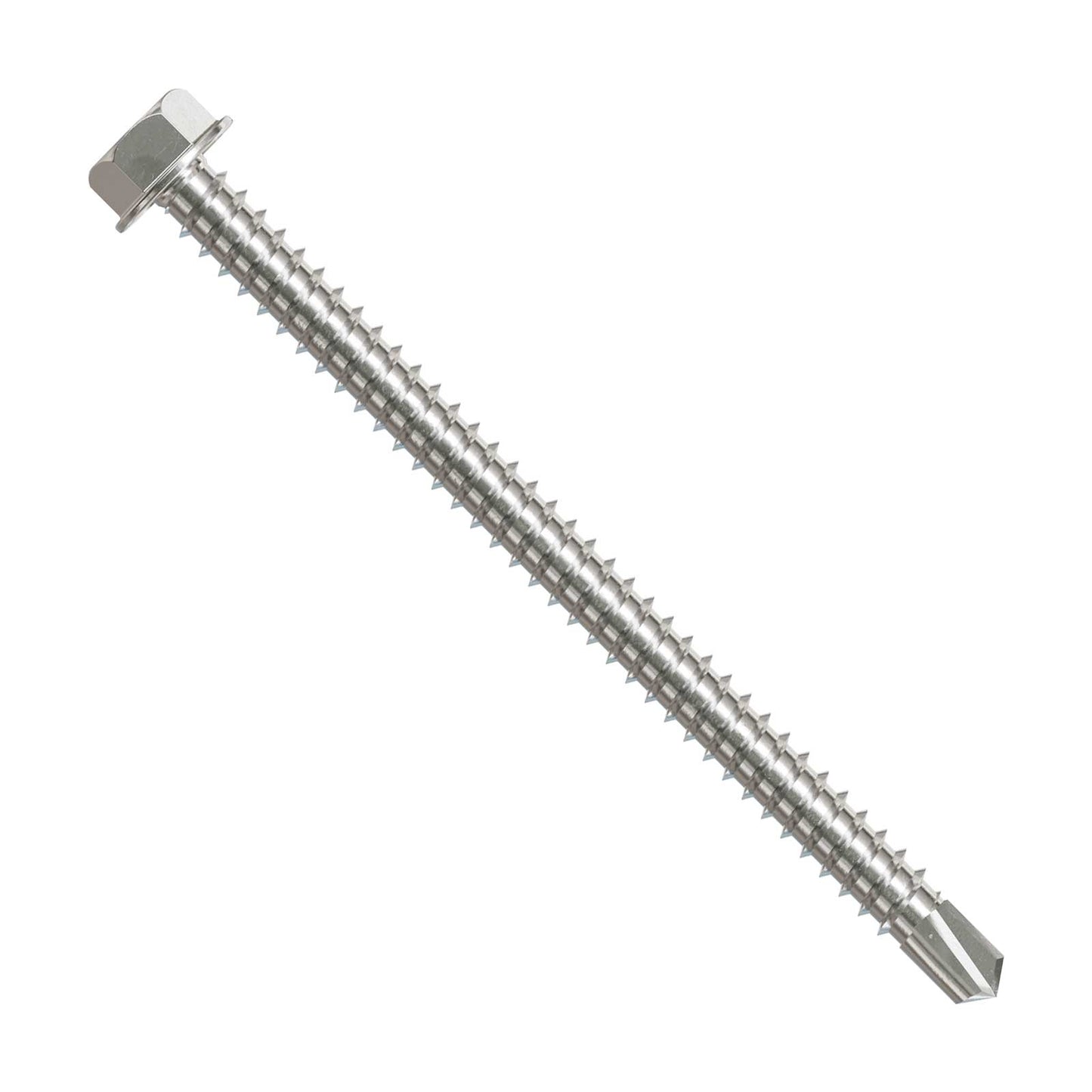 #12 3" Self-Drilling Hex-Washer Head Screw - 305 Stainless Steel