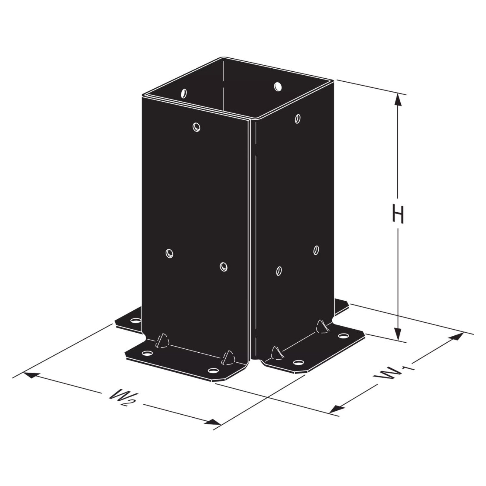 Simpson SAGE-B44 Sage System 4x4 Decorative Post Base