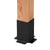 Simpson Strong-Tie Sage-B44 Decorative Post Base For 4x4 Posts - Black Powder Coat, ZMAX