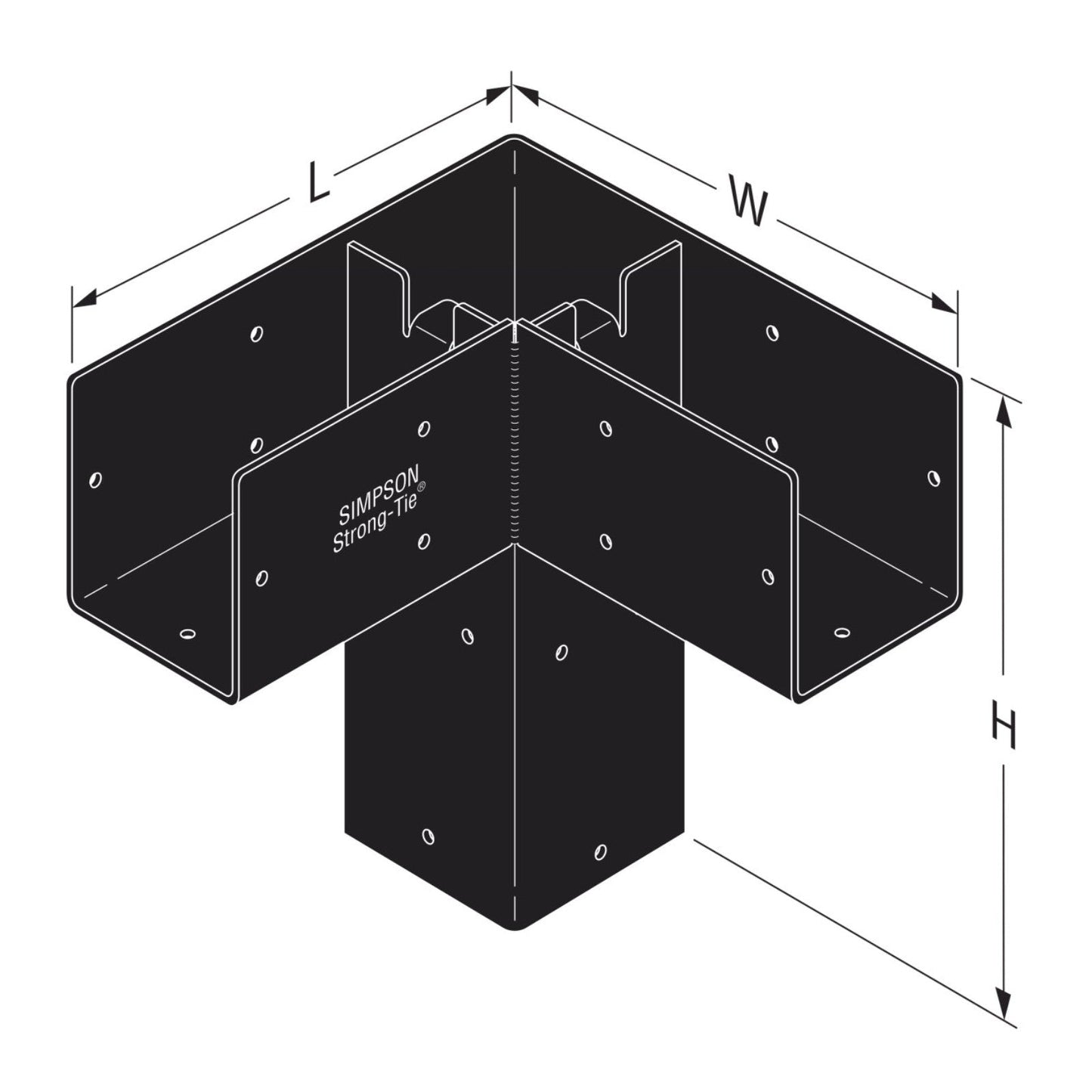 Simpson C44 Sage System 4x4 Decorative Corner Connector