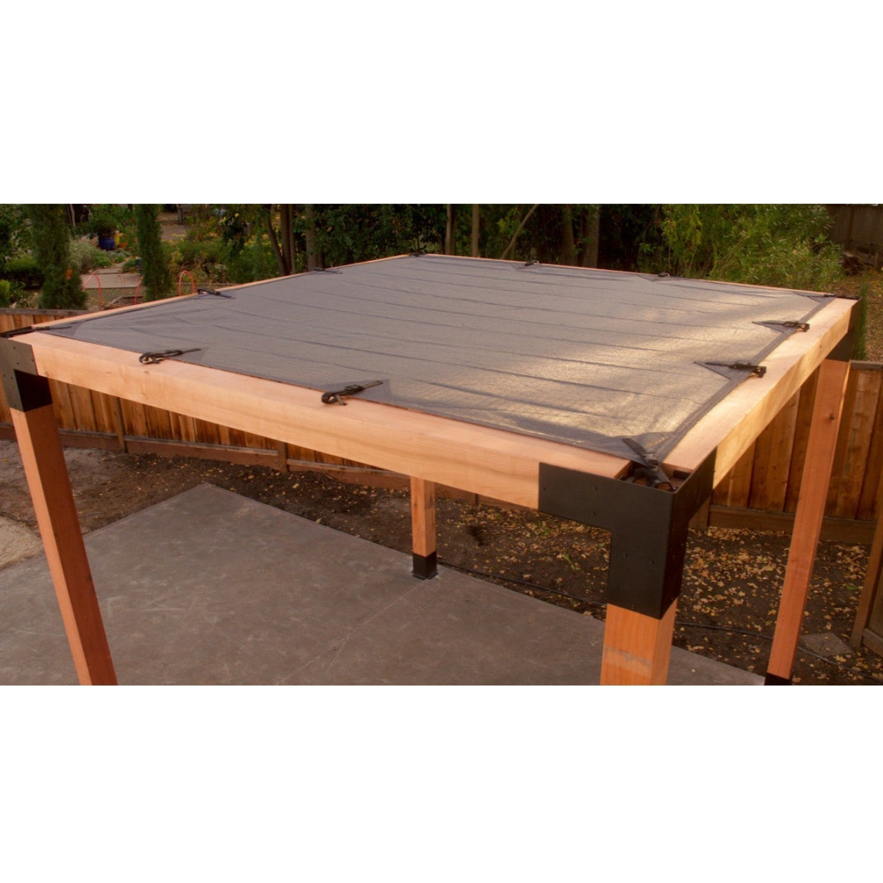 Simpson SAGE-SHADE10X10G Sage System 10' x 10' Pergola Sun Shade - Gray