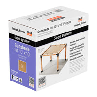 Simpson SAGE-SHADE10X10T Sage System 10' x 10' Pergola Sun Shade - Tan