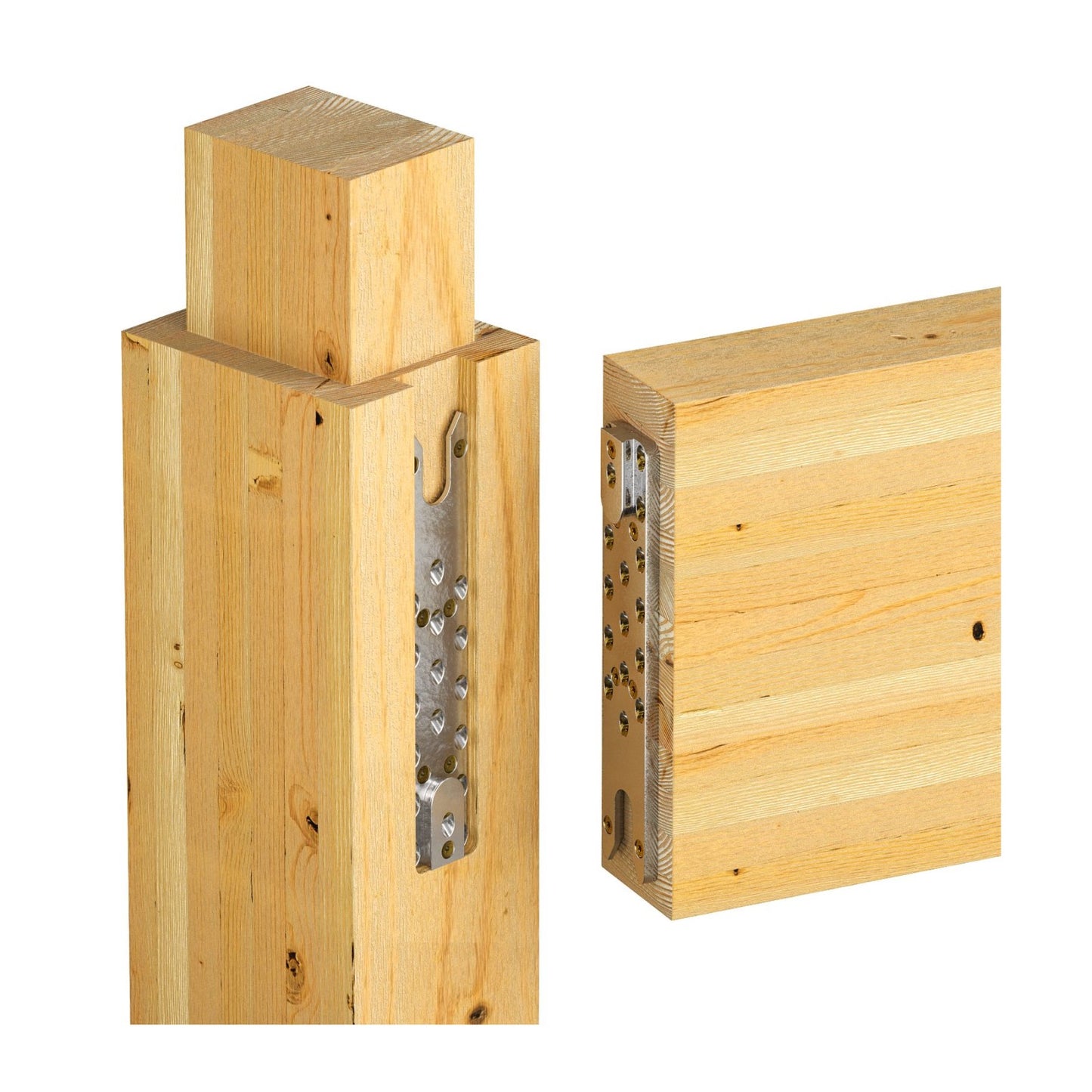 3" x 15-3/8" Simpson Concealed Wood to Wood Beam Hanger - Electrogalvanized