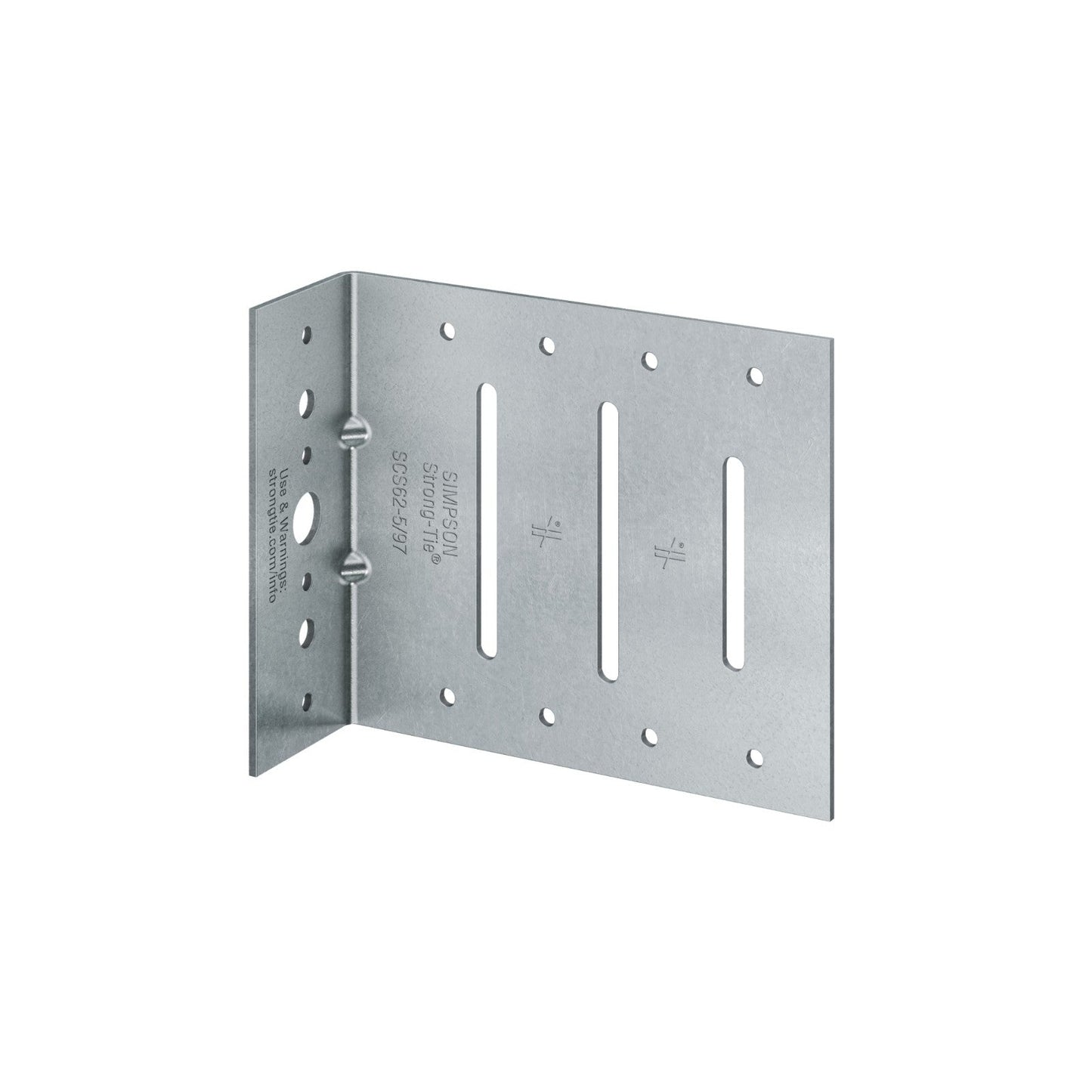 Simpson SCS62-5/68-KT25 Seismic Bypass Framing Connector - G90 Galvanized, Pkg 25