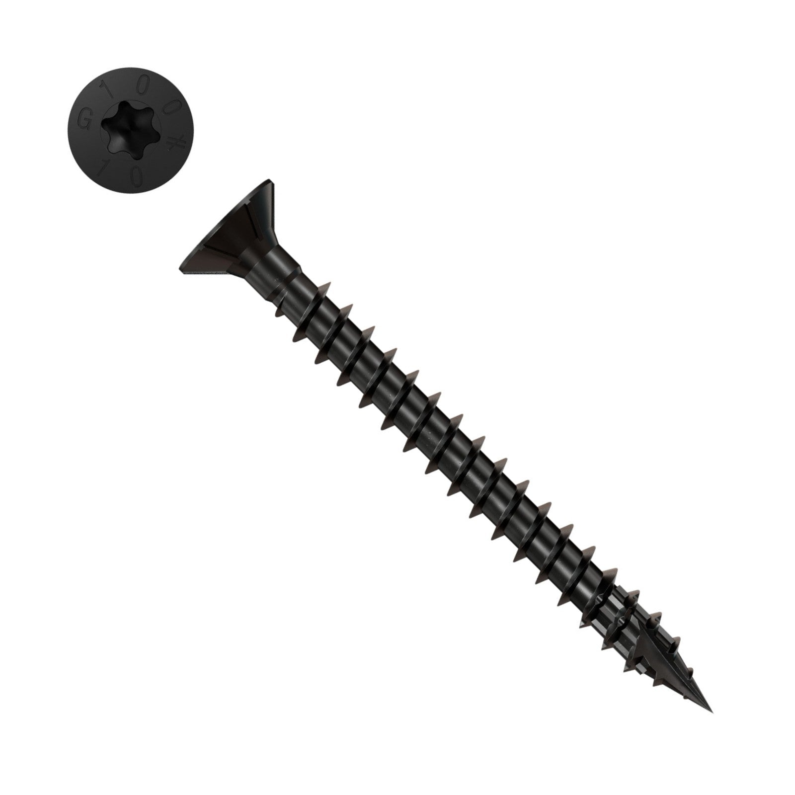 Simpson Strong-Tie Timber CF flat head screw with black e coat