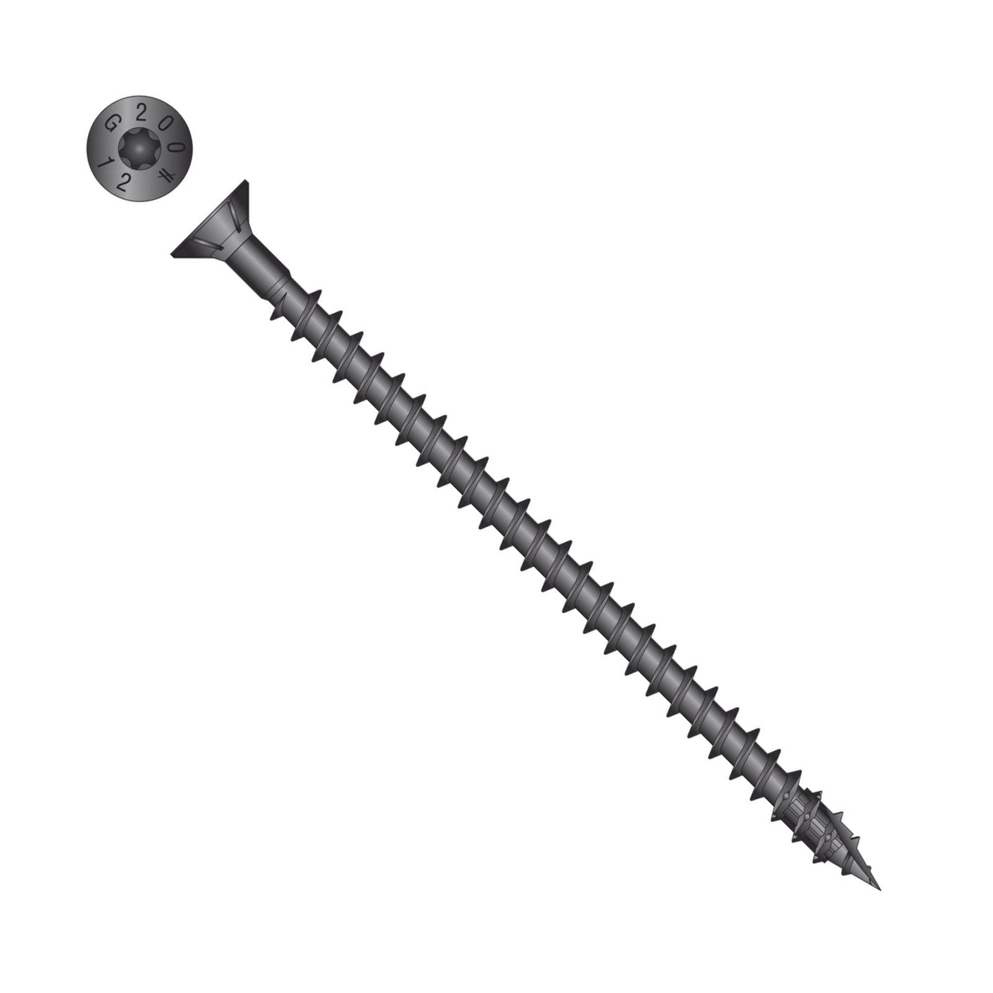 Simpson Strong-Tie Timber CF flat head screw with black e coat