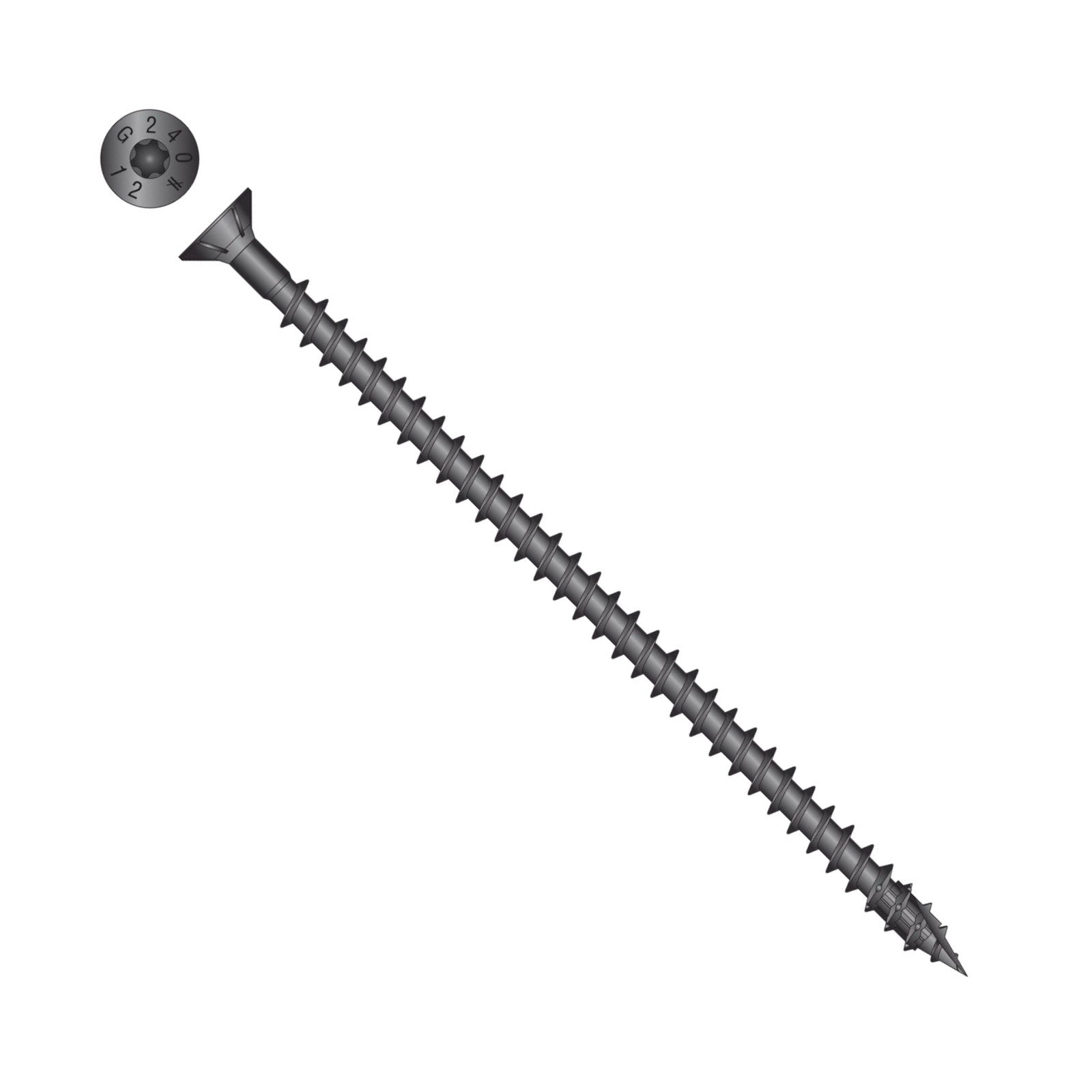 Simpson Strong-Tie Timber CF flat head screw with black e coat