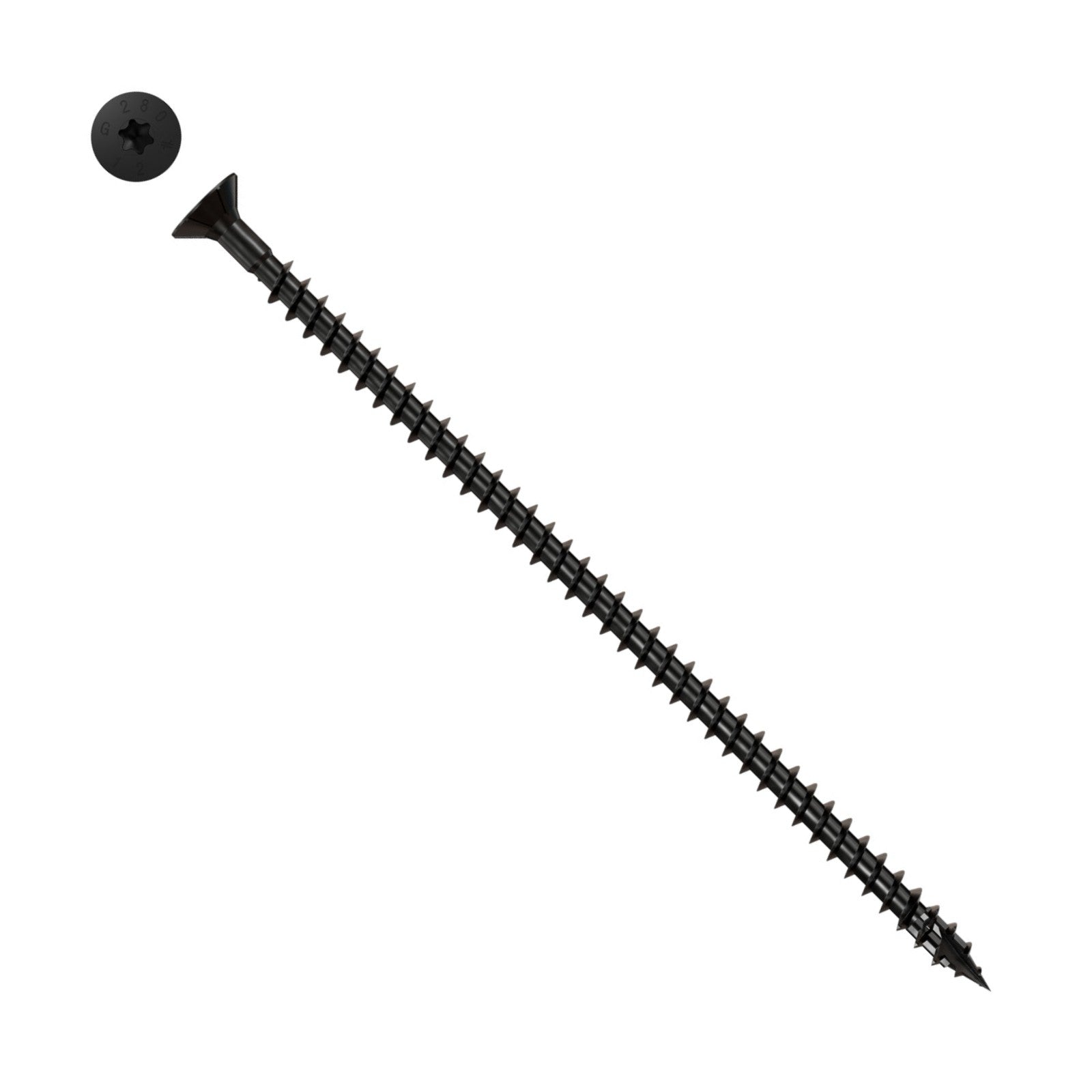 Simpson Strong-Tie Timber CF flat head screw with black e coat