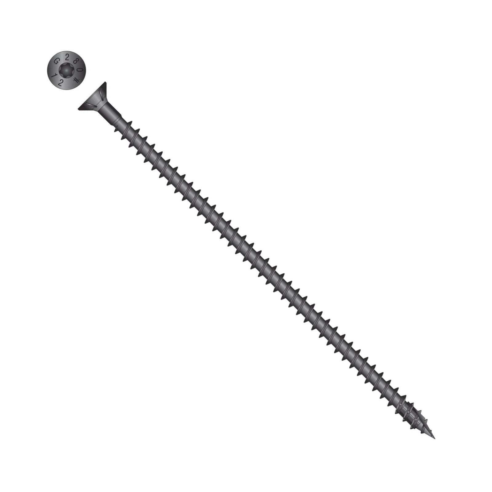 Simpson Strong-Tie Timber CF flat head screw with black e coat