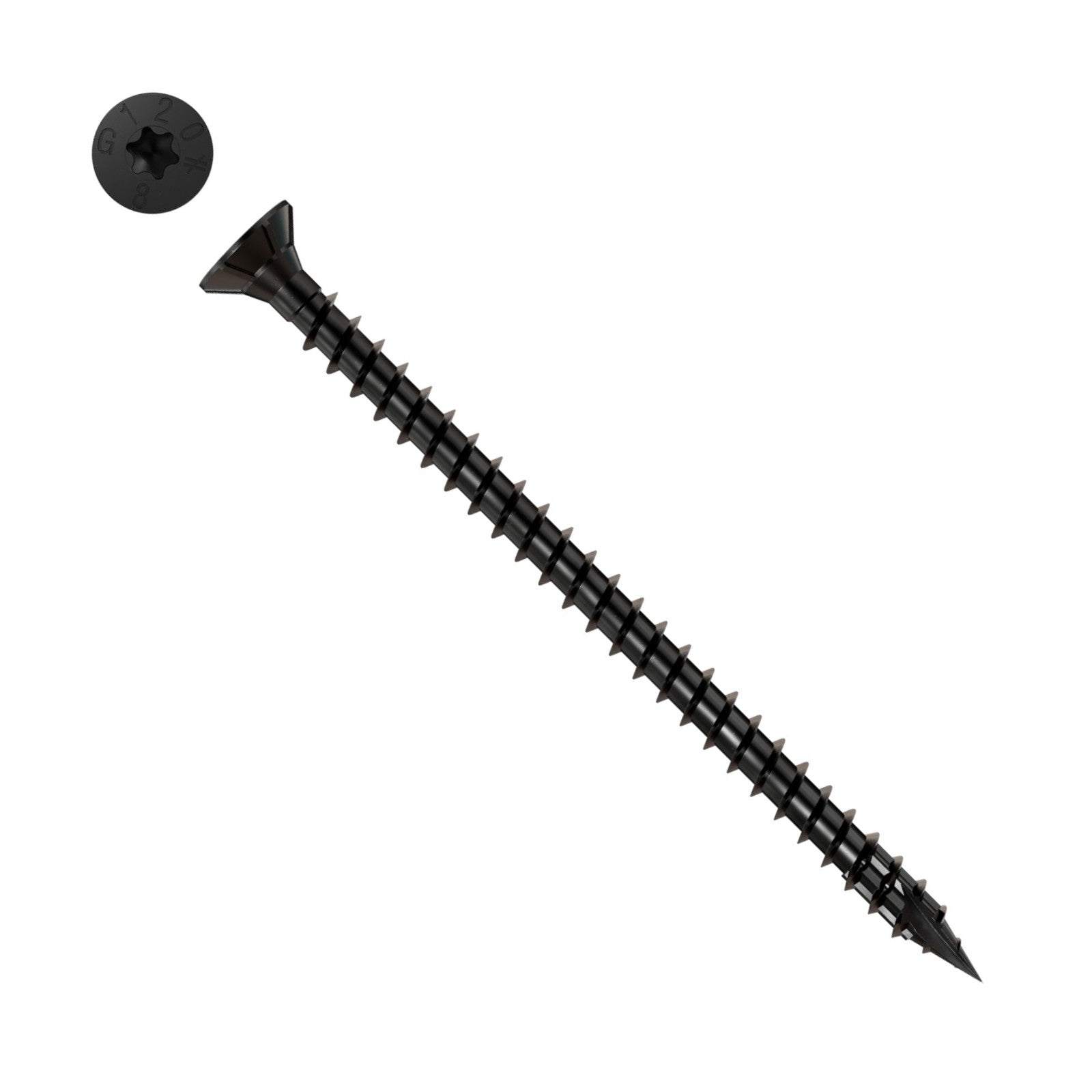 Simpson Strong-Tie Timber CF flat head screw with black e coat