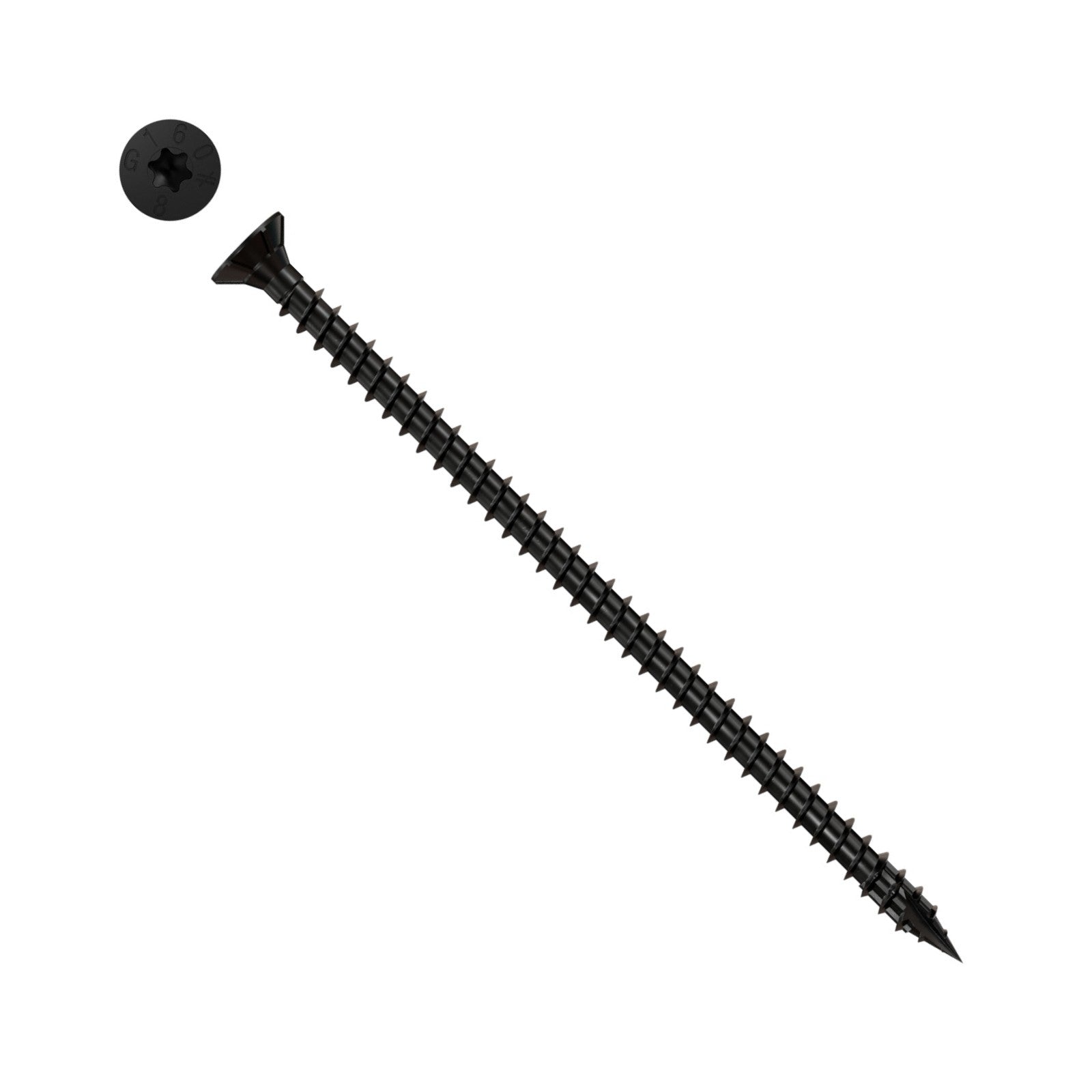 Simpson Strong-Tie Timber CF flat head screw with black e coat