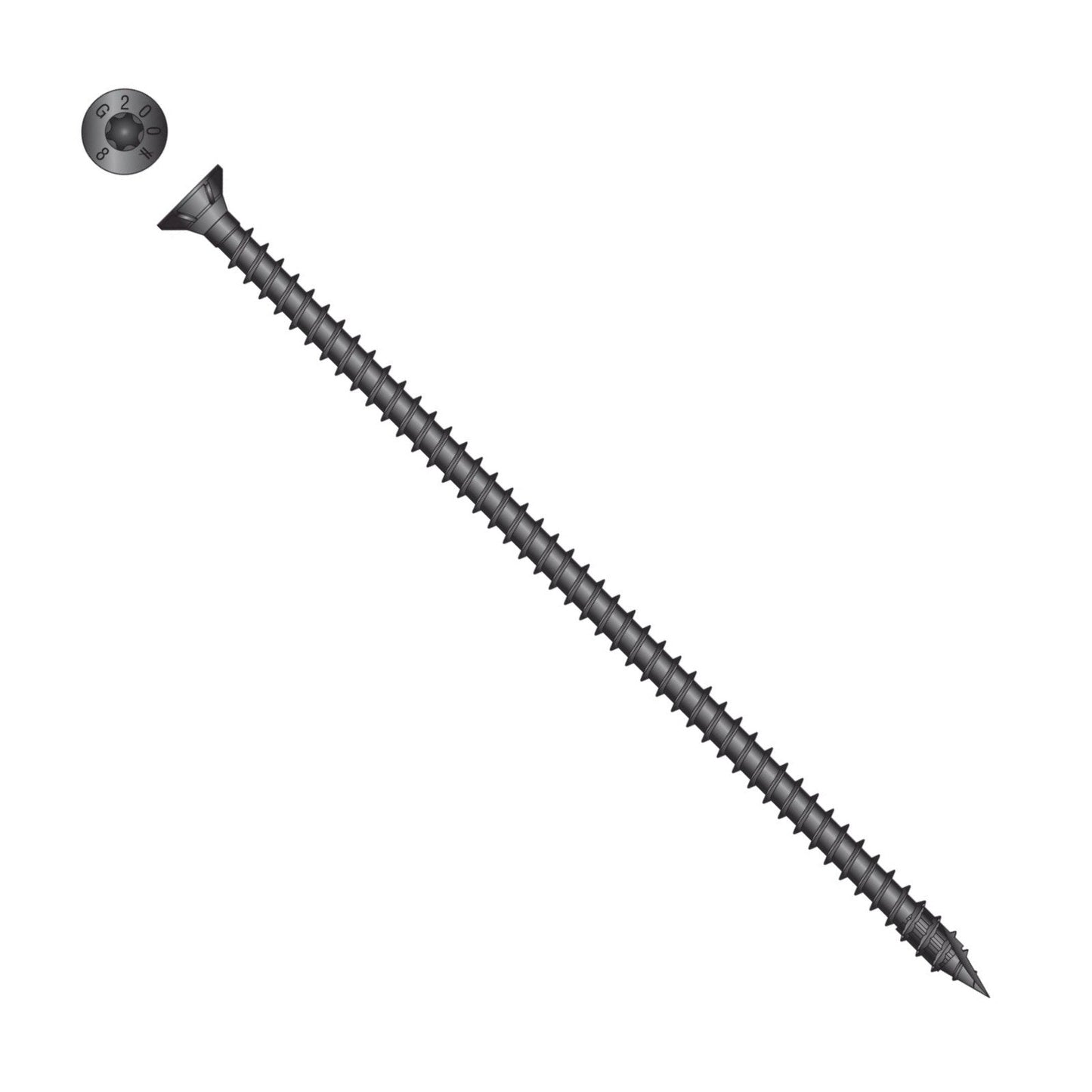 Simpson Strong-Tie Timber CF flat head screw with black e coat
