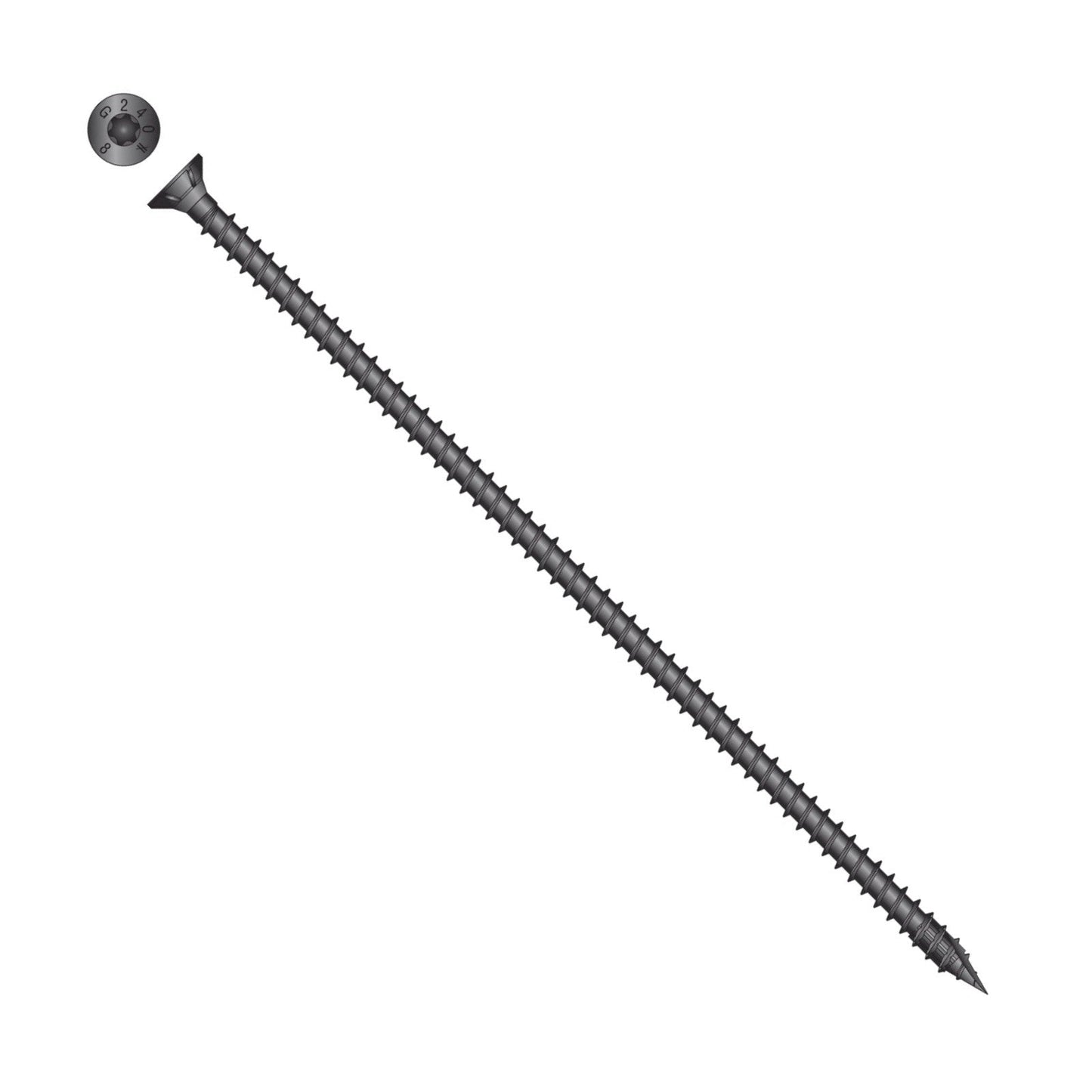 Simpson Strong-Tie Timber CF flat head screw with black e coat