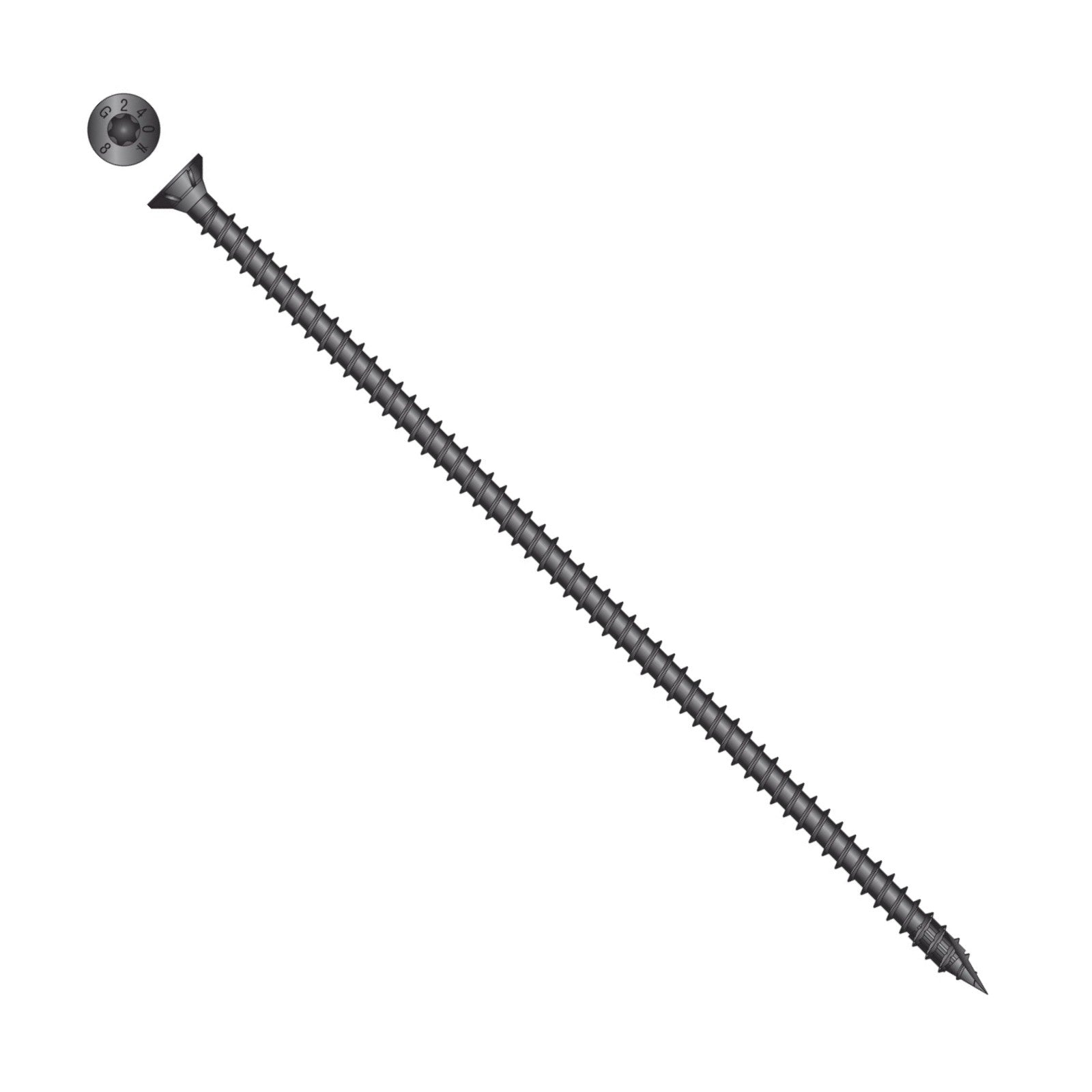 Simpson Strong-Tie Timber CF flat head screw with black e coat