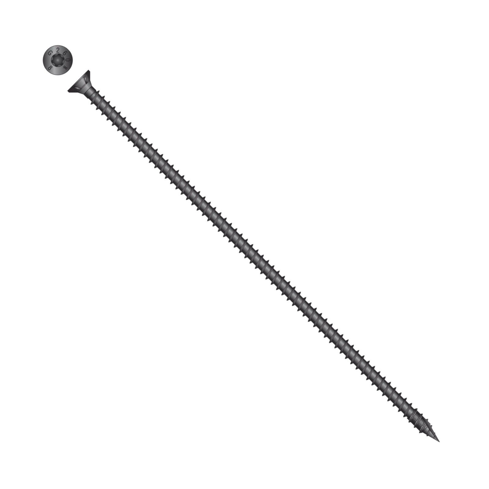 Simpson Strong-Tie Timber CF flat head screw with black e coat
