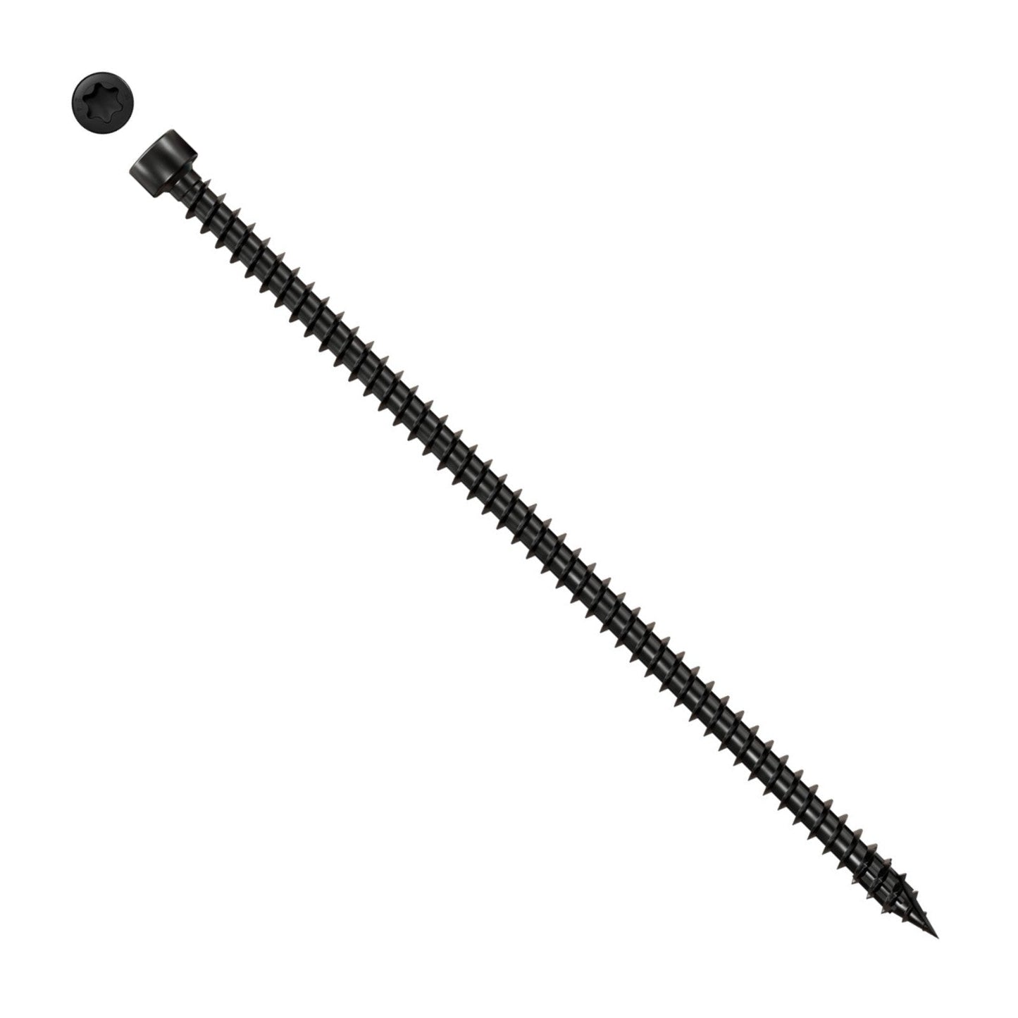Simpson Strong-Tie Timber CFC flat head screw with black e coat