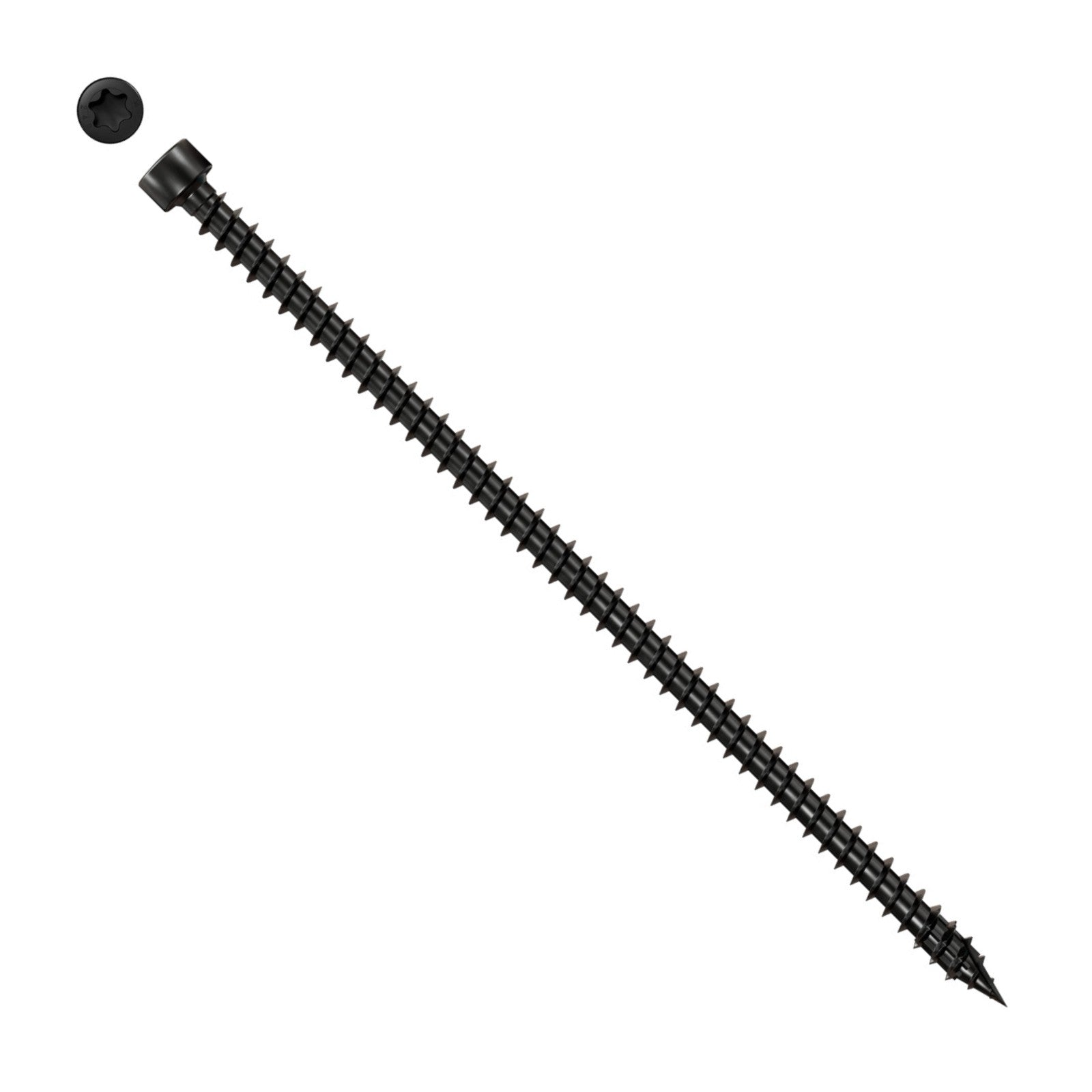 Simpson Strong-Tie Timber CFC flat head screw with black e coat