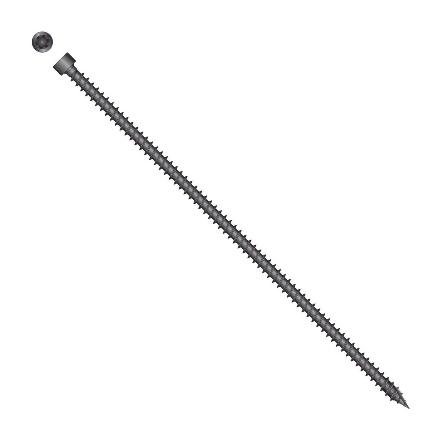 Simpson Strong-Tie Timber CFC flat head screw with black e coat
