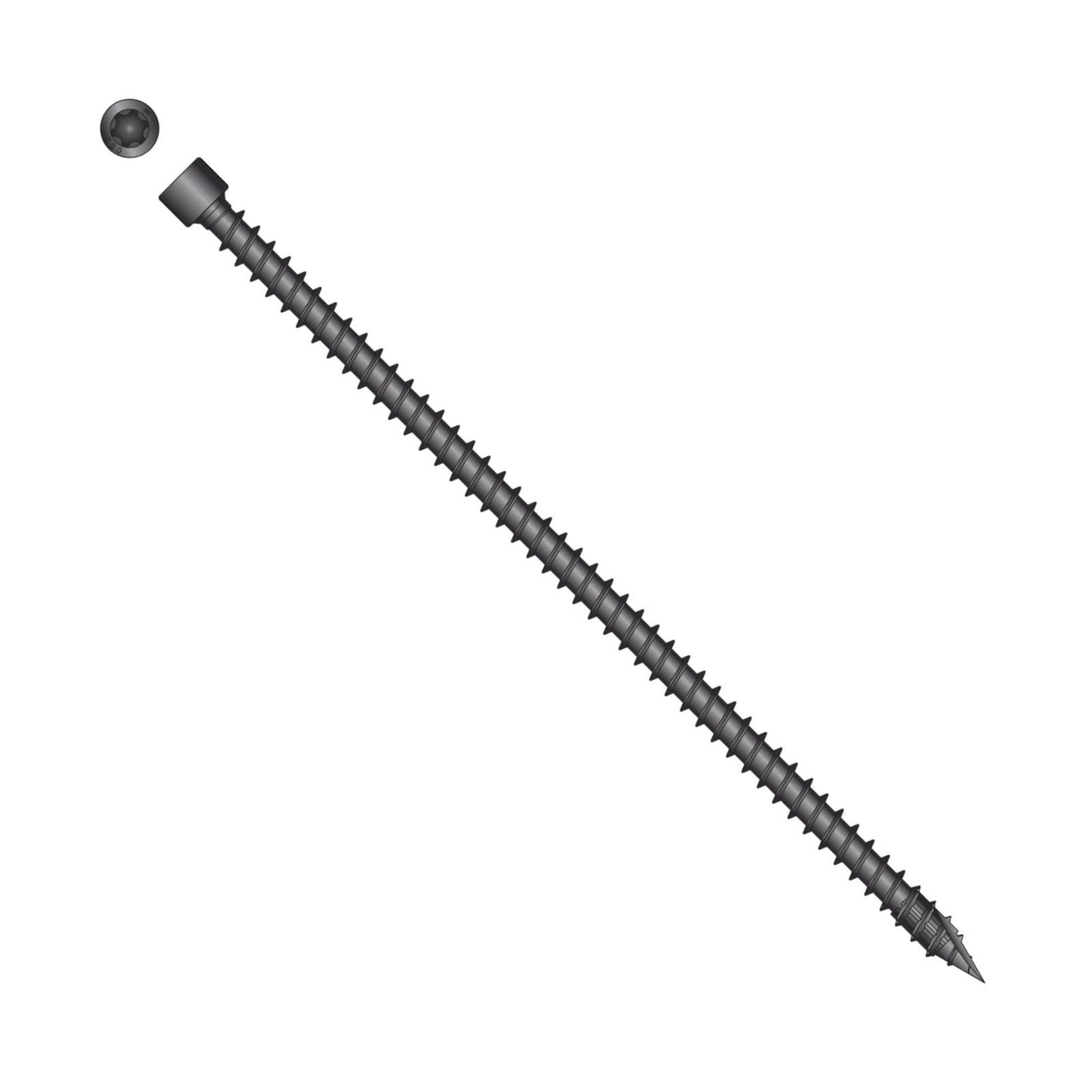 Simpson Strong-Tie Timber CFC flat head screw with black e coat