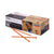 Box of Simpson Strong-Tie screws with a few screws in front on a white background