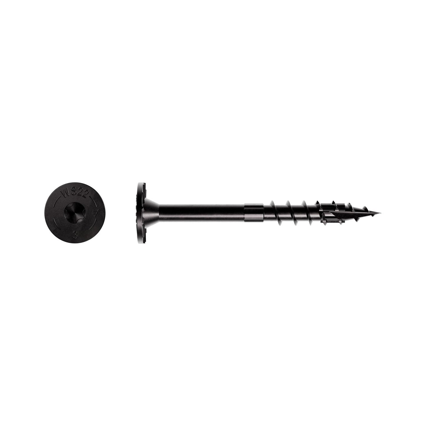 0.220" x 3" Strong-Tie SDWS22300DBB Timber Screw - Double Barrier Coating, Black