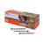 Box of Simpson Strong-Tie screws with three screws displayed in front on a white background