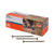 Box of Simpson Strong-Tie screws with three screws displayed in front on a white background