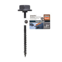 Simpson Strong Drive structural wood screw with packaging on a white background