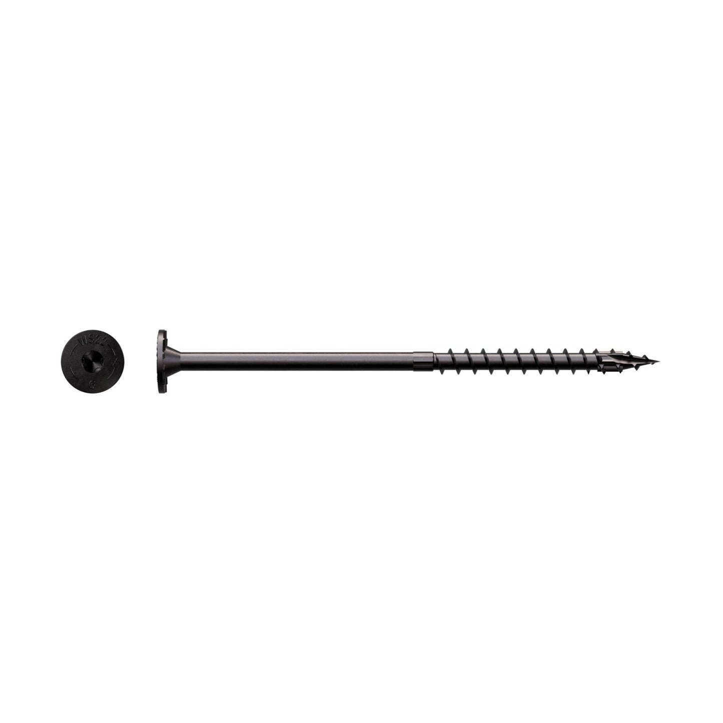 0.220" x 6" Strong-Tie SDWS22600DBB Timber Screw - Double Barrier Coating, Black