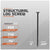 Structural log screw with specifications on a gray background