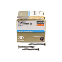 SDWS Timber SS Screw - Pack of 30
