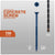 Concrete screw with specifications and drill bit included on a gray background