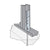 Simpson S/HDU6 Light Gauge Holdown For Steel - G90 Galvanized steel to concrete installation