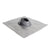 Gray shingle roof boot