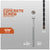 Concrete screw with specifications and drill bit included on a gray background