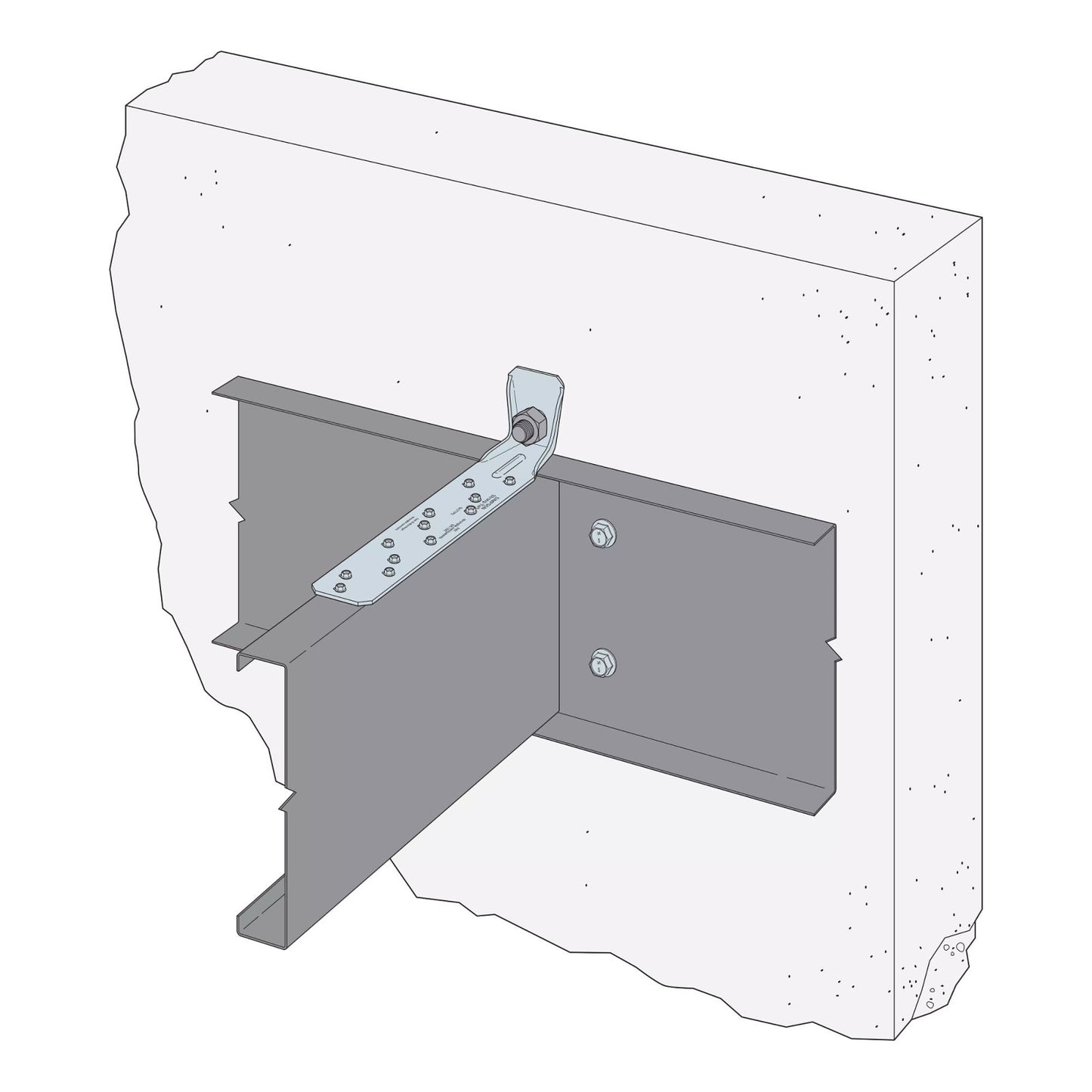 Simpson Strong-Tie S/LTTP2 2 9/16" x 15" Zinc Galvanized Tension Tie