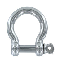 5/32" Stainless Steel Screw Pin Bow Shackle Type 316