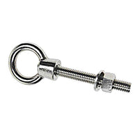 1/4" x 1-9/16" Stainless Steel Type 316 Shoulder Eye Bolt