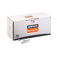 Simpson 3/8" x 2-1/4" Strong Bolt 2 Fully Assembled Wedge Anchor - 316 Stainless Steel, Pkg 50