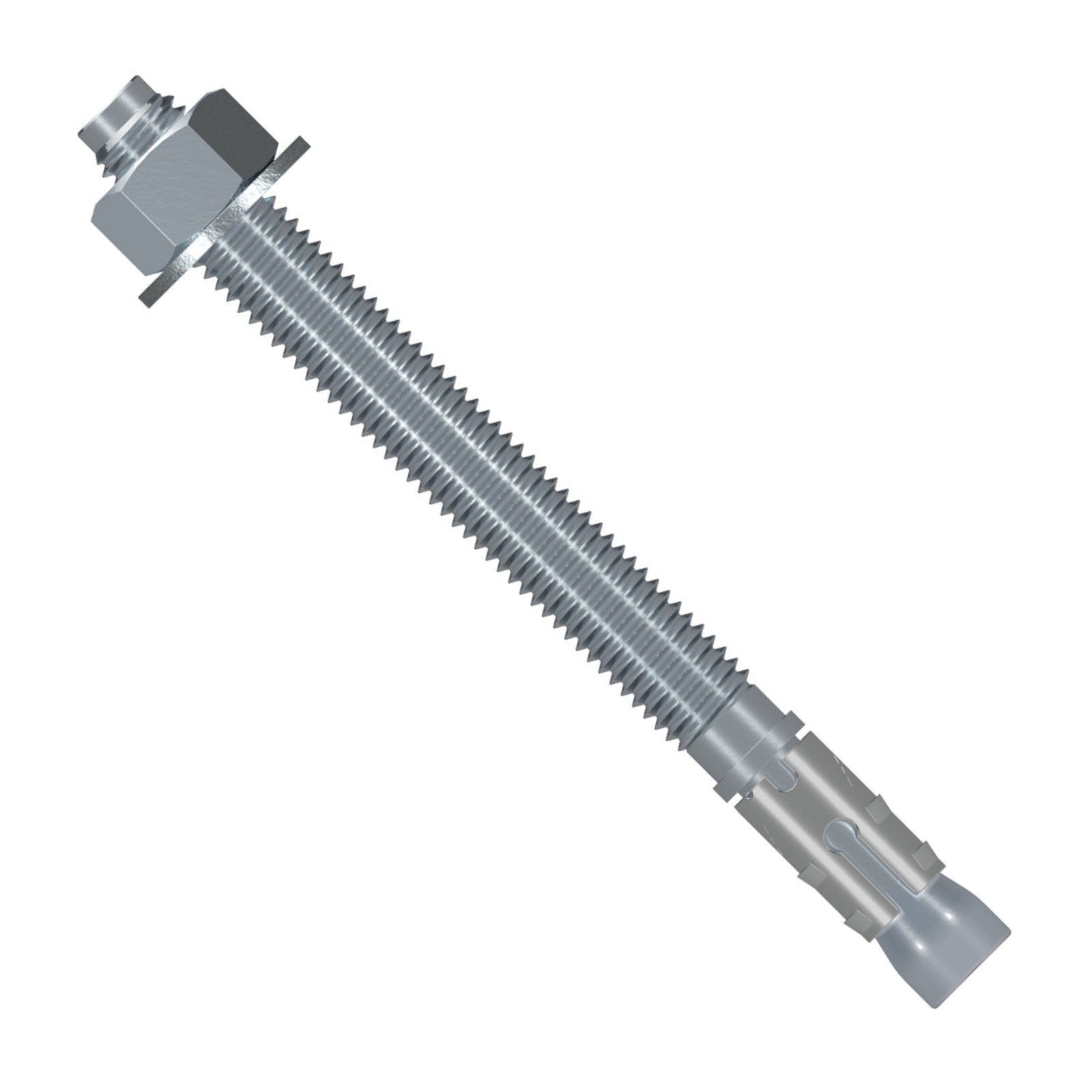 1/2" x 5-1/2" Strong-Tie Strong Bolt 2 Wedge Anchor, Zinc Plated, Pkg 25