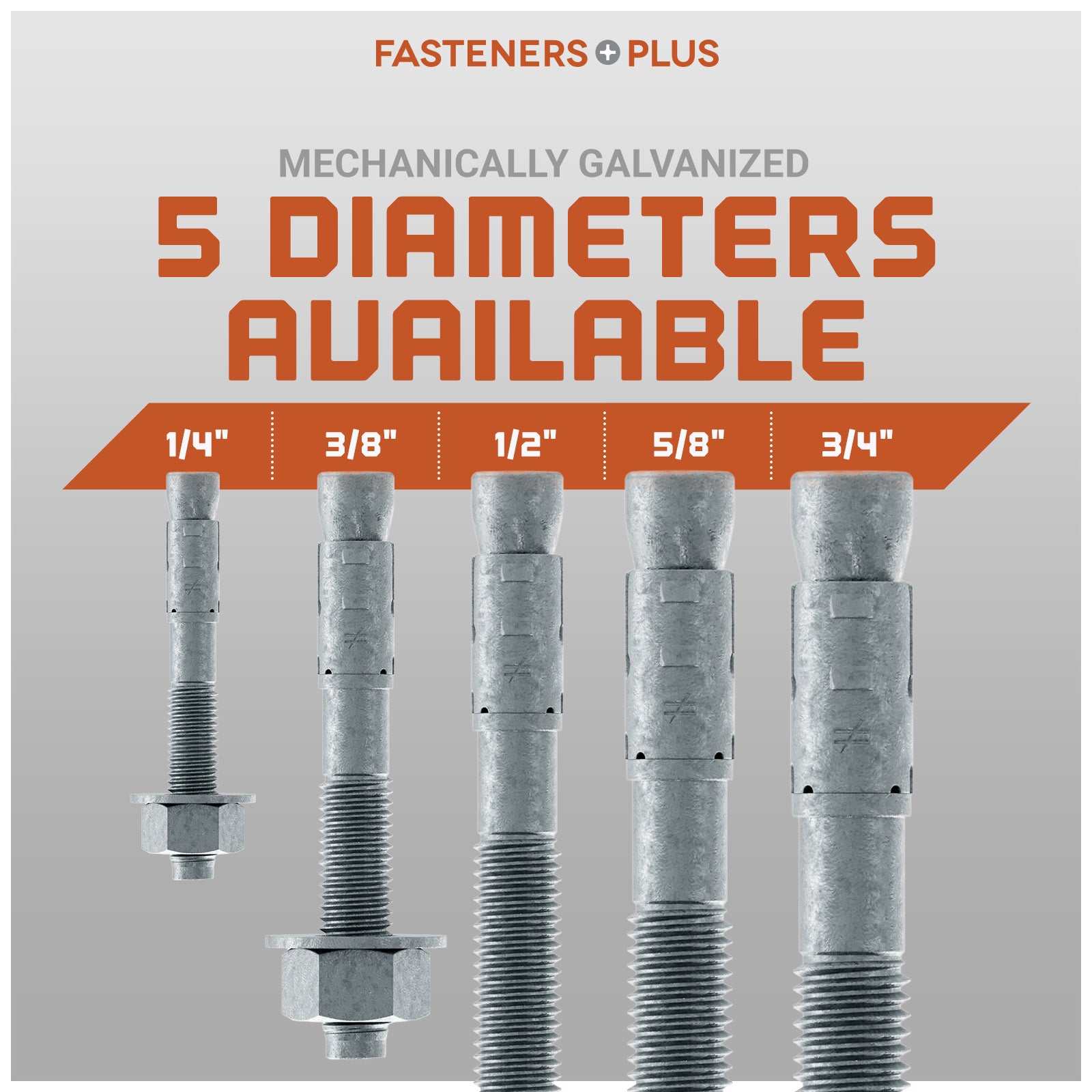 Simpson 3/4" Strong Bolt 2 Fully Assembled Wedge Anchor - Mechanically Galvanized Diameter Chart