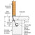 Technical diagram of a cold joint in concrete construction with labeled parts.
