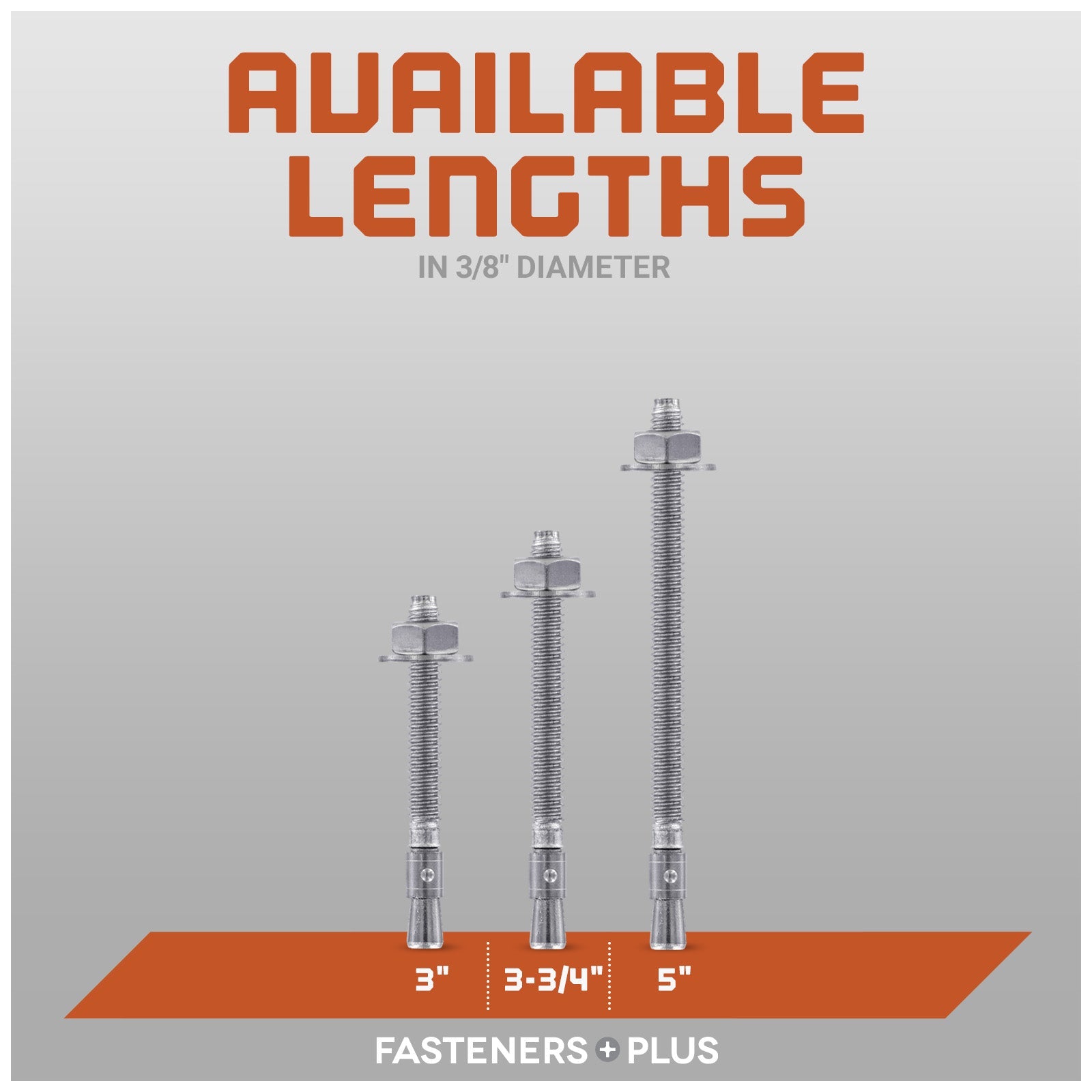 Red Head Trubolt Wedge Anchor, 316 Stainless Steel - Available Lengths in 3/8" Diameter